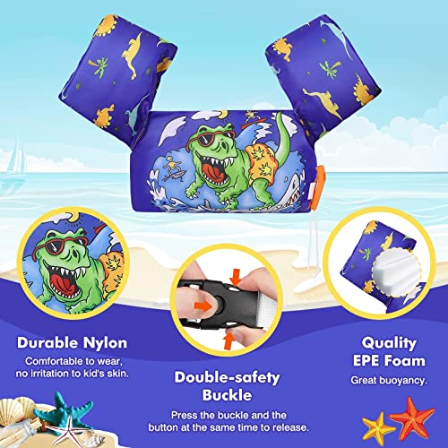 image for MoKo Swim Arm Band for Kids 20-50lbs, Toddler Swim Vest Cute Cartoon S