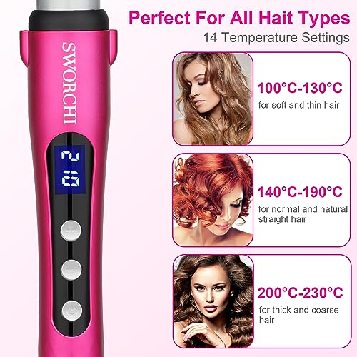 Descubre la mejor manicura y pedicura de LugoPulsa aqui 👈🏼 y pide cita Cono-Rizador-de-Pelo-Profesional-Tenacillas-de-Pelo-Ondulador-de-Pelo-Crea-Rizos-Suaves-y-Sueltos-Rizador-de-Ceramica-de-13-a-25-mm-para-Cabello-14-Temperatura-Ajustable-hasta-230C-Pantalla-Digital