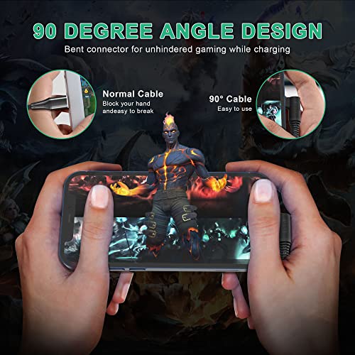 Extra Long Lightning Cable [Apple Mfi Certified] Right Angle Iphone Charger Cable (20 Ft) 90 Degree Iphone Charger Cord Nylon Fast Charger Cord Braided Compatible With Iphone 13 12 11 X #TOP5