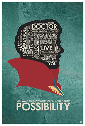 The Ancient One, Possibility Giclee Art Print Poster from Typography Drawing by Pop Artist Stephen Poon 12" x 18"