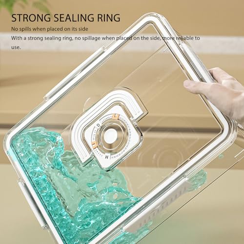 Riuulity Divide Serving Tably mit Deckel und Handle, 8 Fächer Clear Snack Tably für Partyunterhaltung, Lebensmittelaufbewahrungsbox