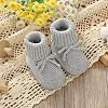 Hadetoto Baby Booties Newborn First Walkers Cozy Shoes Warm Knit Soft Booties for Toddler Infant Boy Girl
