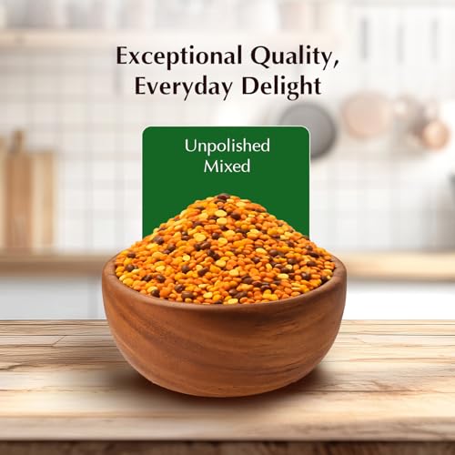 Image of Amazon Brand - Vedaka Premium Unpolished Mixed Dal 2 kg |Naturally Rich in Protein | Naturally Cholesterol Free