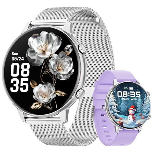 Hwagol Smartwatch Damen Herren, 1.39' Zoll Touchscreen Smart Watch mit Bluetooth Anrufe, Uhr Damen Herren mit 140+ Sportmodi SpO2 Pulsuhr Schlafmonitor Schrittzähler, Armbanduhr für iOS Android