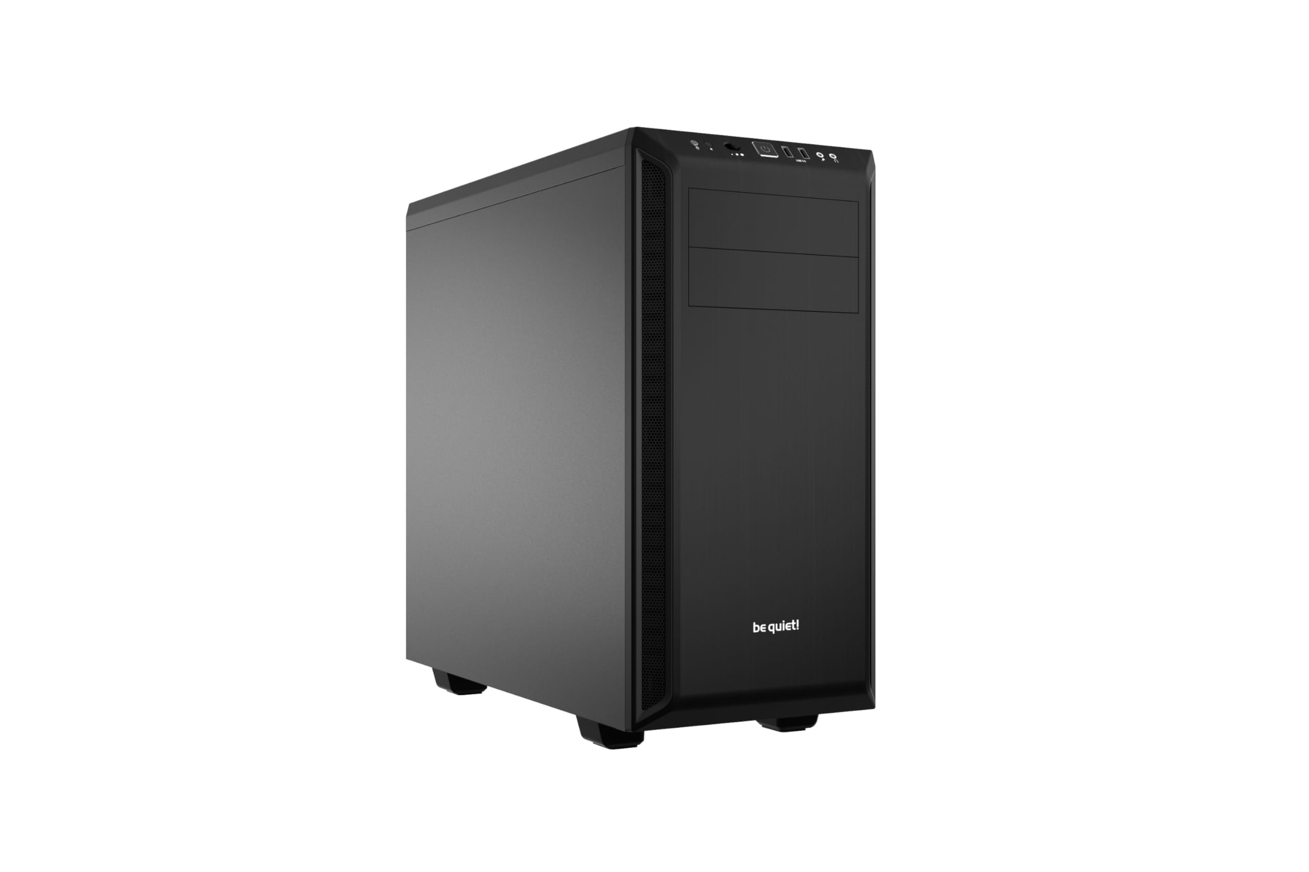 be quiet!Pure Base 600 ATX Midi Tower PC Case| 2 Pre-Installed Silent Wings Fans | Black | BG021