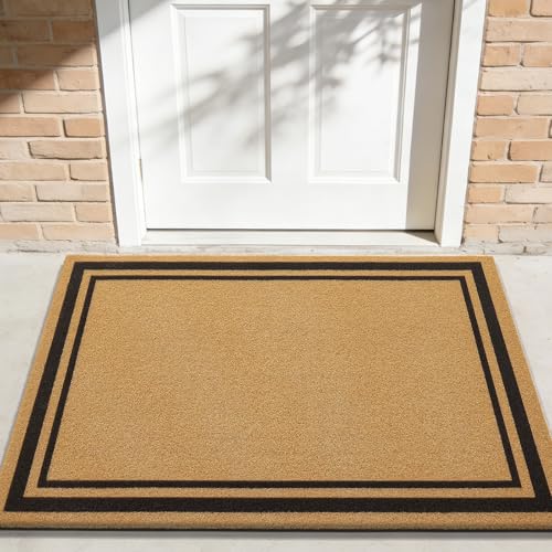 OLANLY Front Door Mat, Low Profile Doormat, Stain and Fade