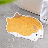 Cartoon Bath Rug, Bath Mat for Kids, Water Absorption Foot Mat Soft Plush Carpet, Non-Slip Machine W