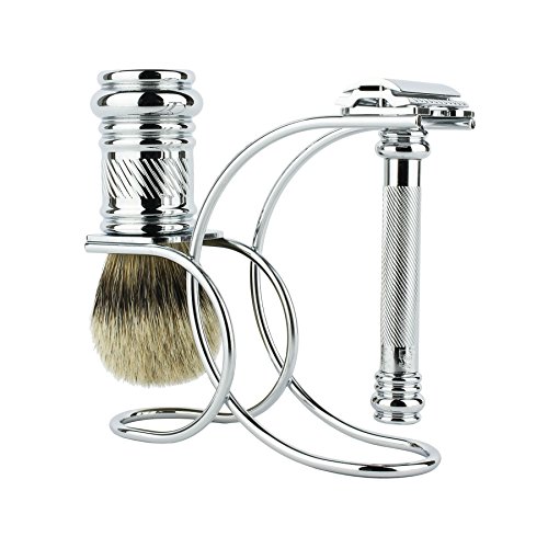 Rasoir Dovo 38C set de rasage classique 3 pièces et lame pour barbe dure