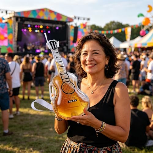 Bar à domicile : carafe à liqueur guitare 2,5 L originale