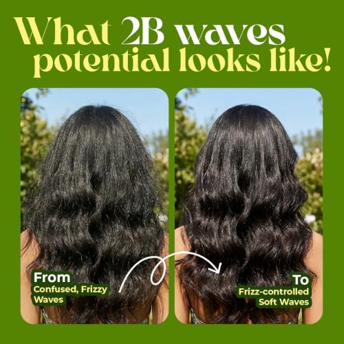 Image of Love Beauty & Planet Avocado Oil & Peptide Waves Leave-In Conditioner for Frizz Control, Zero Crunch, Lightweight Formula