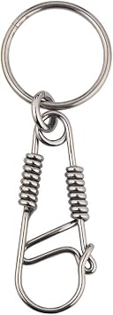 Key Chain Clap Loop Belt Brass Hook Clap Loop Belt Menwear Carabiner Heavy Metal EDC Handmade