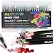 Produktbild YOTINO Brush Pen Set Pinselstifte 24 Aquarell Pinselstifte + 1 Wassertankpinsel, Pinselstifte mit flexibler Nylonbürste Spitze Aquarell Effekt Aquarellunterlage für Malbücher Kalligraphie Zeichnen