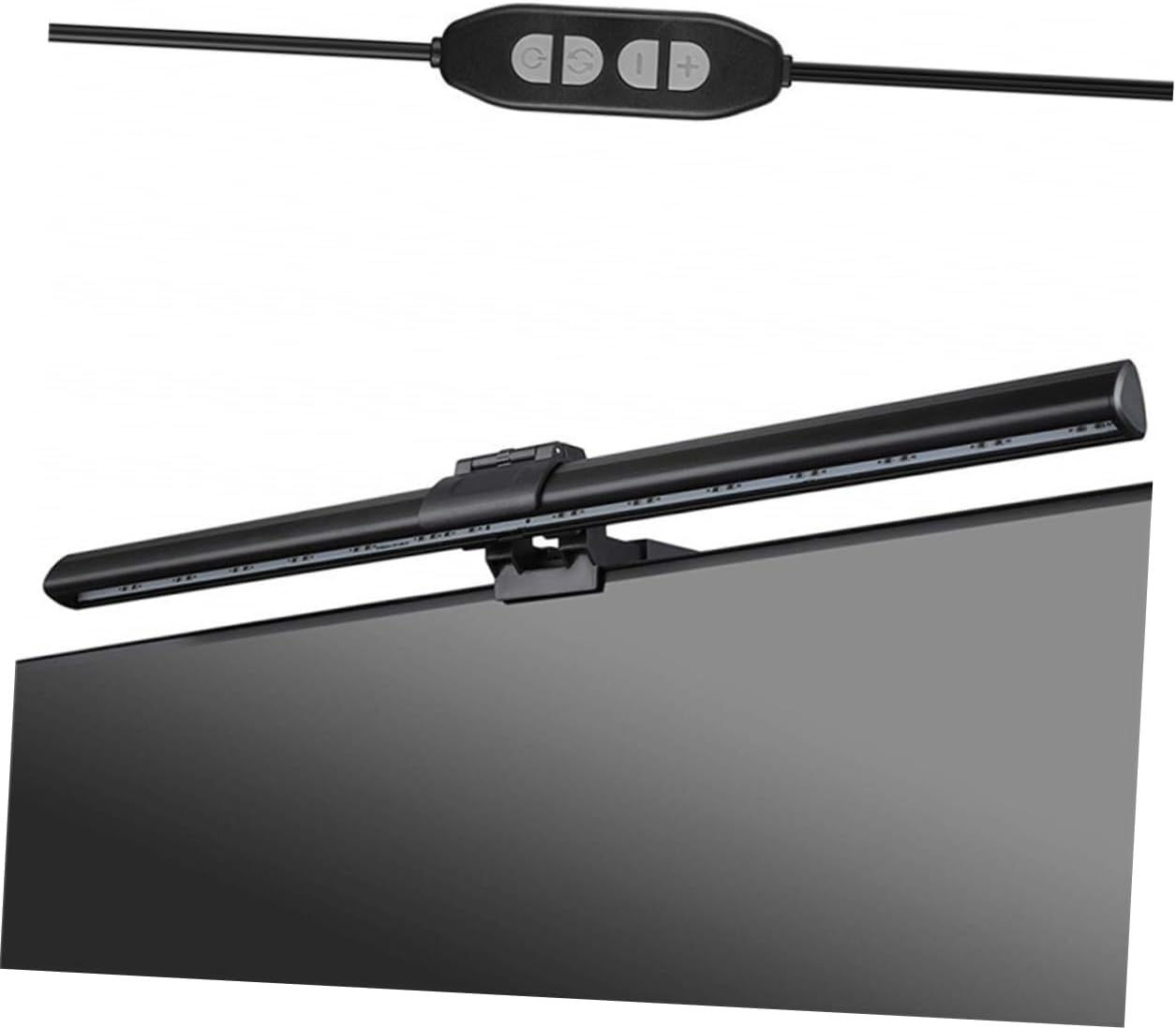 Computer Monitor Light USB Power E-Reading Screen Clip Lamp for Eye Home Office Study Use Black