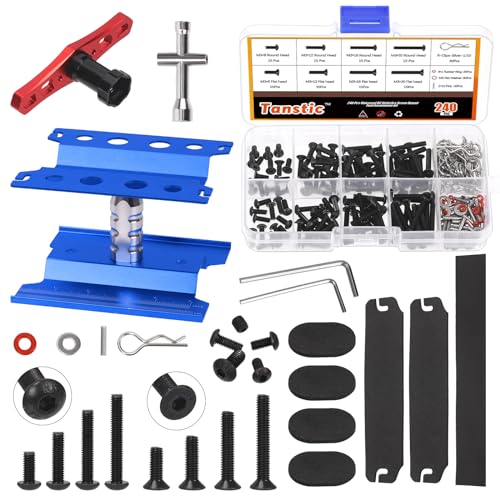 Image of Tanstic 502Pcs RC Screw Kit, RC Car Hardware Fasteners for 1 /8 1 /10 1 /12 1 /16 Scale RC Cars Trucks Crawler (B Kit)
