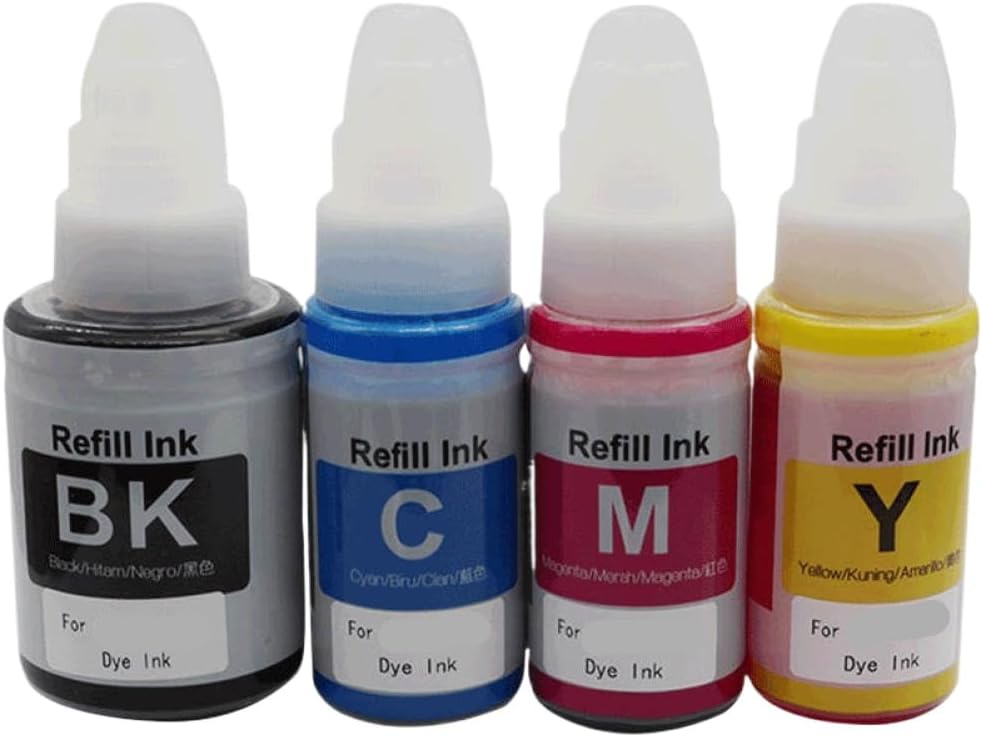 Refill Ink Kit Compatible with GI790 G1000 G1010 G2000 G2002 G2010 G3000 G3010 G4000 G4010 Printer