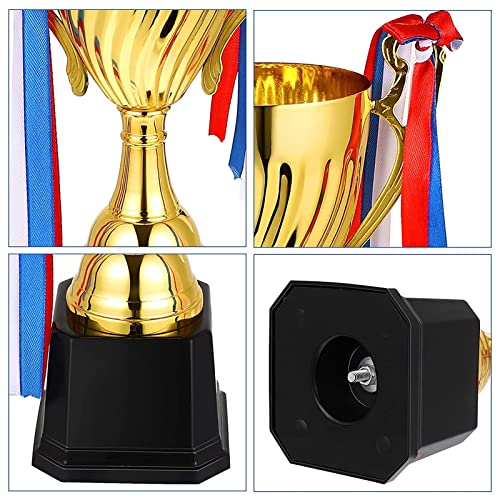 Gold Trophy Cup Grande troféu para torneios esportivos, informações personalizadas podem ser adicion