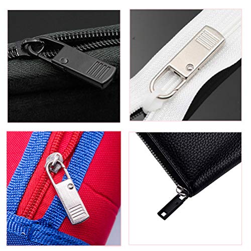 image for Pimoys 6 Pack Zipper Pull Tab Replacement Metal Zipper Handle Mend Fix