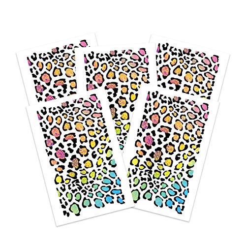 Metallic Rainbow Leopard (5-Pack) | Skin Safe | MADE IN THE USA | Removable