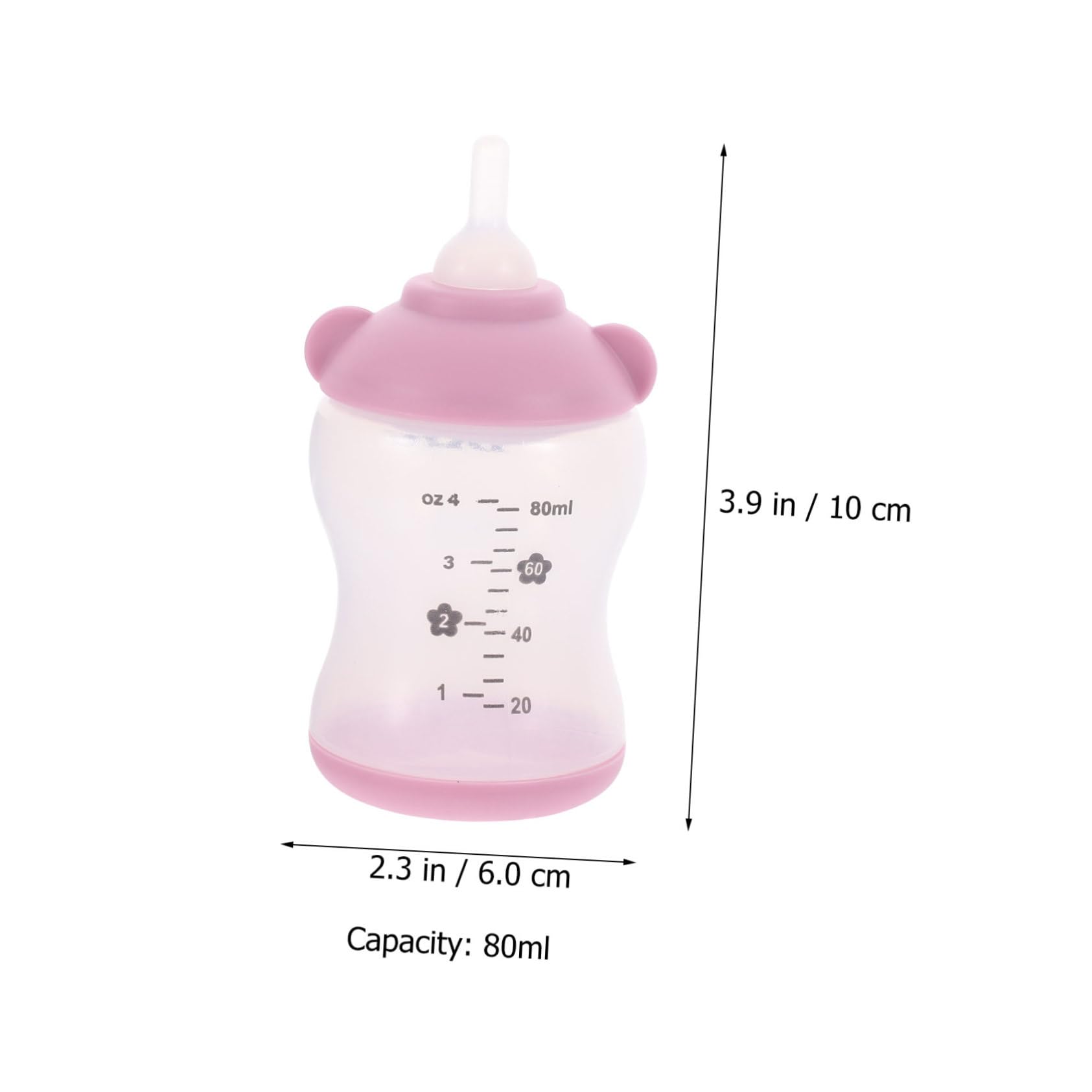 Garneck 1Set Pet Feeding Bottle for Puppies Kittens Includes Replacement Nipples Easy to Nursing Tools Soft Material for Small Pets