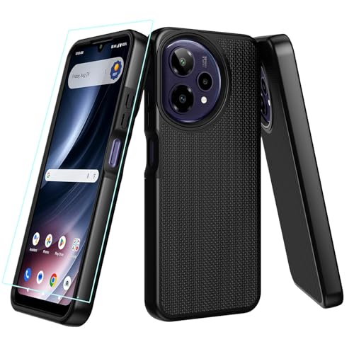 Aulzaju for Cricket iCon Plus 2026 Phone Case/At&t Verge 2 5G Phone Case with Screen Protector Dual Layer Heavy Duty Protection Slim Fit Military Grade Shockproof Corner Cover for ATT Verge 2 Black