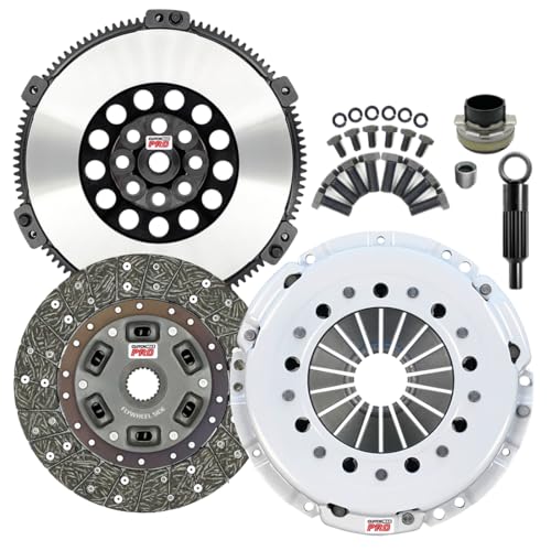 ClutchMaxPRO Performance Stage 2 Clutch Kit & Chromoly Flywheel Compatible with BMW 2004 2005 325xi 330Ci 330i 530i X3 Z4 E46 E60 E83 E85 E86 M54 6-speed (CP03162HDLSF-ST2)