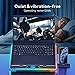 Gaming Laptop Cooler with 13 Ultra Quiet Fans, LCD Screen and Multi Color RGB - 10 Lighting Modes, 9 Adjustable Heights, Dual USB Ports, Built in Phone Holder for 15 to 21 Inch Laptops on Desk or Lap