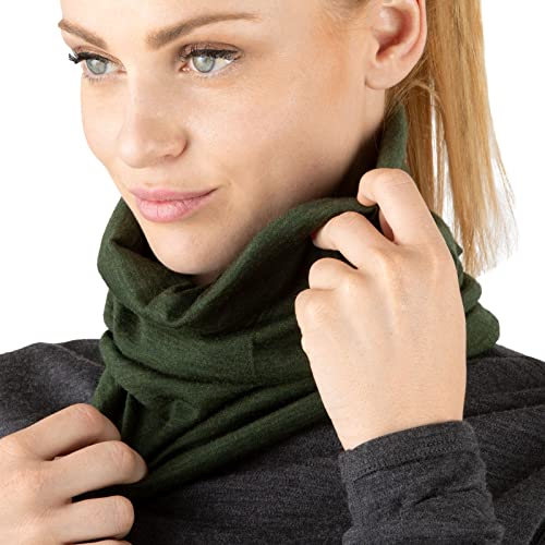 Image of MERIWOOL 100% Merino Wool Ski Neck Gaiter Winter Neck Warmer for Women and Men