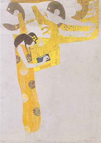 Affiche Gustav Klimt Poesie grand format avec cadre marron mat - 2