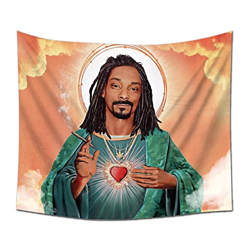Ewritn Hip-Hop Rapper Poster Home Decor Snoop Dogg Tapestry,Funny Tapestries Hanging Dorm Party Backdrop Decorations Home Decorations For Living Room Bedroom(59.1 X 51.2 In) #TOP3