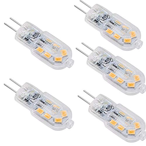 G4 LED 3W 400LM AC 220V-240V Equivalente a 25W Lampadina Alogena, Bianco Caldo 3000K, SMD 2835 LED Lampadina 360 Angolo di Fascio per Soffitto Interni Cucina Illuminazione 5 Pezzi