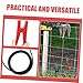 VINTORKY 2Pcs Solar Fence Charger Jump Connector Cable Copper Clamps Electric Fence Jump Lead for Farm Fencing System Color Heavy Duty Accessories