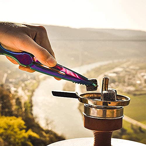 Zangen Wasserpfeife, Shisha Zange Edelstahl, Metall Shisha Zange, Eiszange Set, Kohlezange Edelstahl, Anti Rost tragbar… – Bild 5
