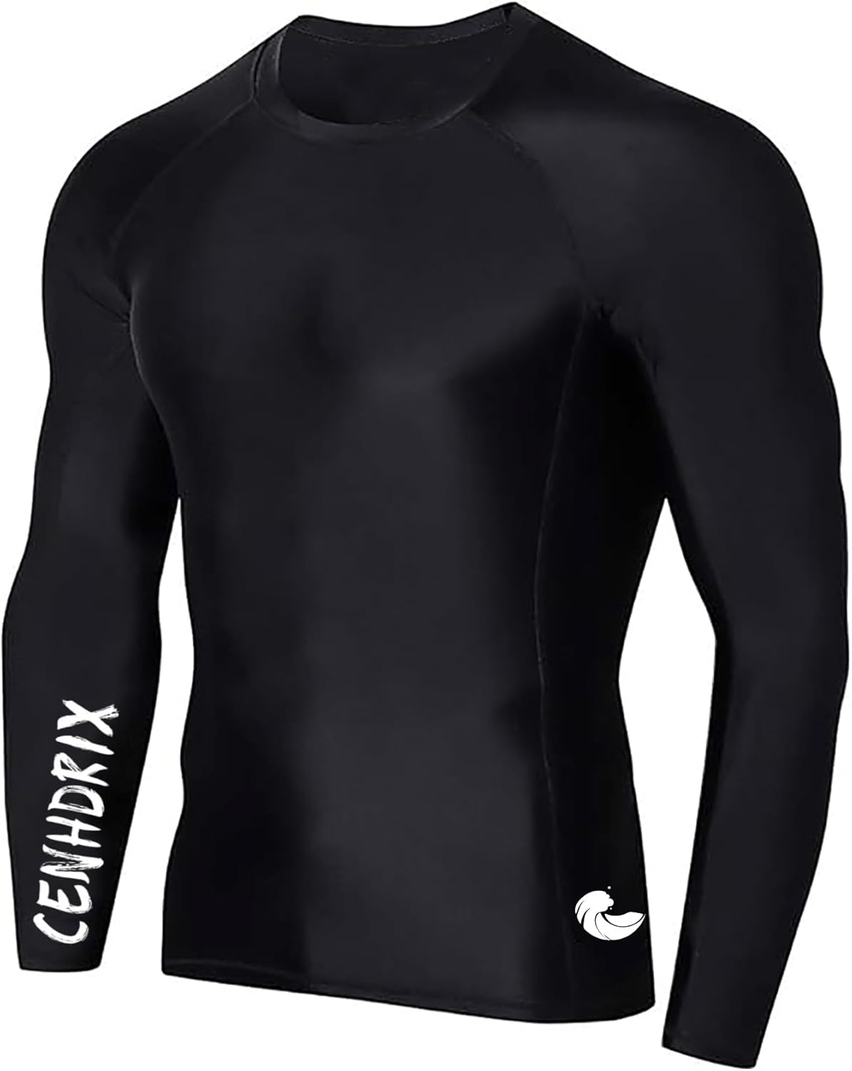 Mens Rash Guard Men's Long Sleeve UPF 50+ Sun Protection, Compression Shirt Long Sleeve Swim Shirts Workout Gym T-Shirt