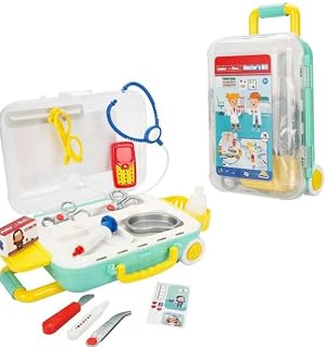 SUN-JDC-Junior Doc. Doktor Seti Çekçekli Bavul 18 Parçalı