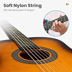 Moukey Guitare Acoustique 4/4 pour Débutant Adolescent Adulte Guitare Folk 38 Pouces avec Poster d’Accords Guitare… - Les Beatles, Paul McCartney, John Lennon, RIngo Starr, George Harrison Moukey Guitare Acoustique 4/4 pour Débutant Adolescent Adulte Guitare Folk 38 Pouces avec Poster d'Accords Guitare… – Image 4