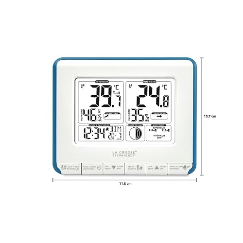 La Crosse Technology WS6812 Station Météo, Coloris Bleu – vue 6