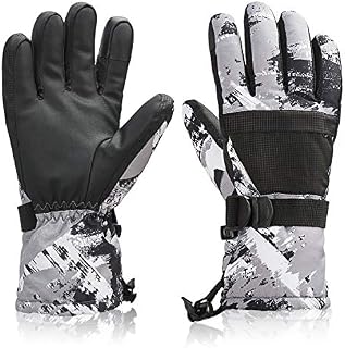 Ski Snowboard Gloves Waterproof Winter Warm Gloves, Unisex Youth Kid Men Women Winter