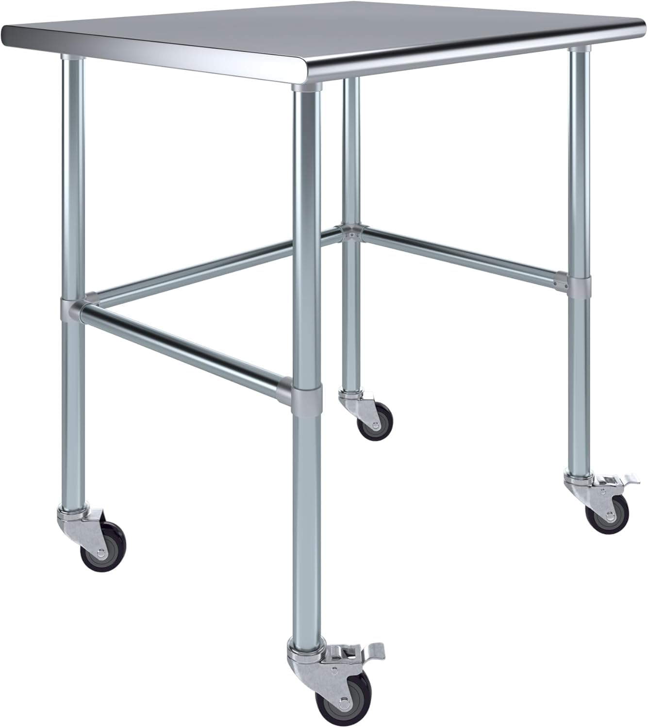 KPS Commercial Stainless Steel Work Table with Crossbar – 30