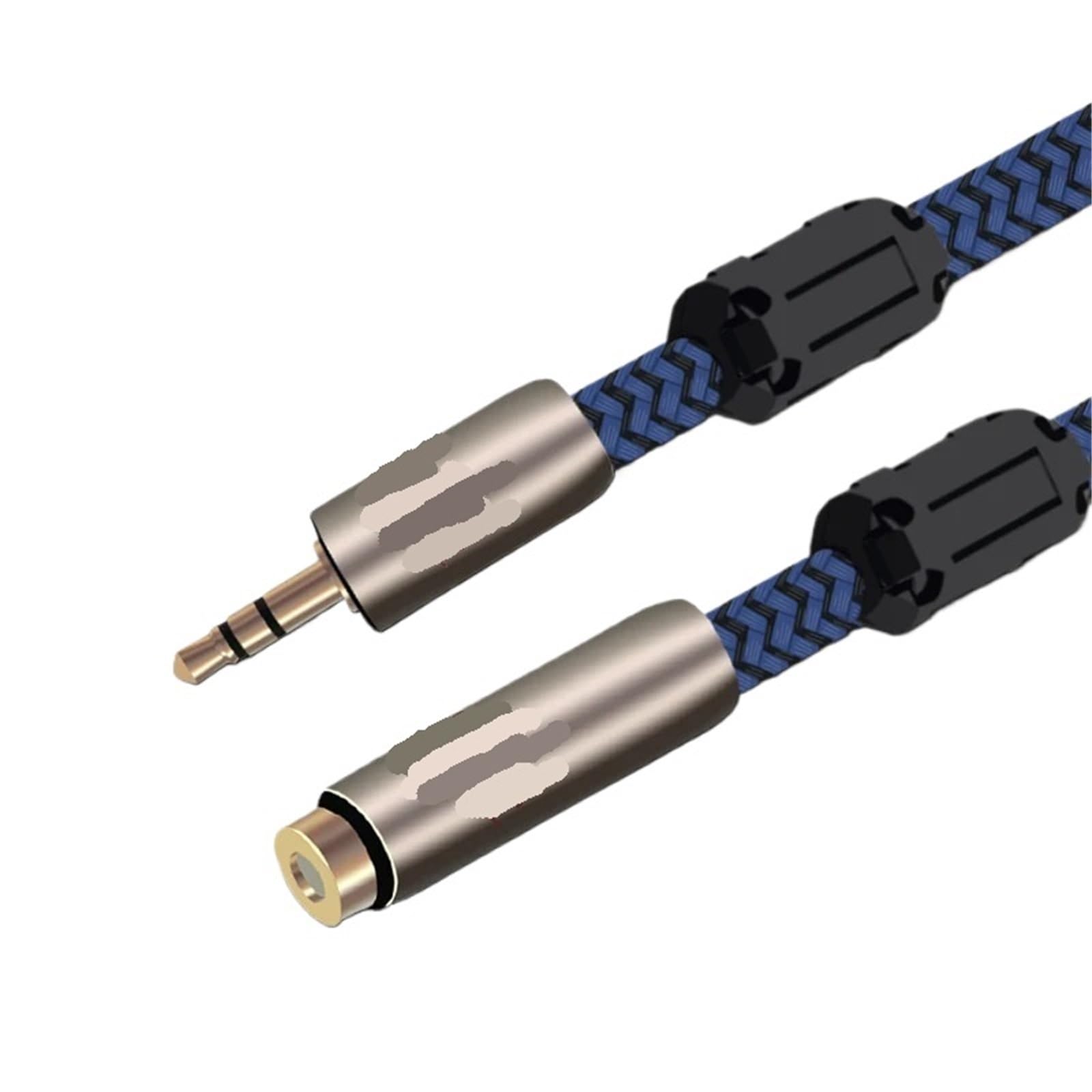 Alargador Jack 3.5mm macho hembra con cobre OFC libre de oxígeno azul NHESTYGBT