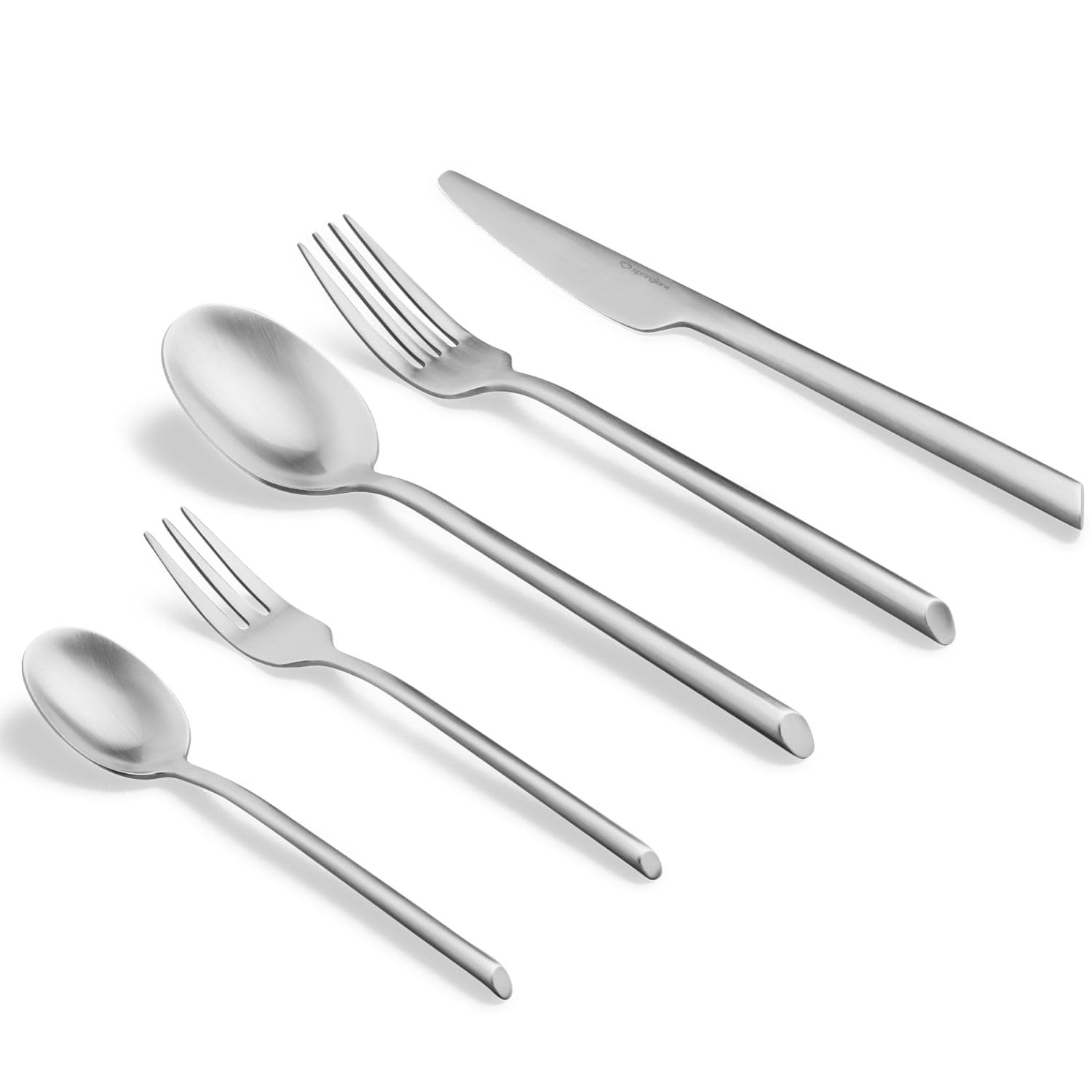 Juego de cubertería de acero inoxidable de 20 piezas, Set de cubiertos, Apto para lavavajillas