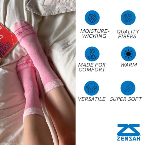Image of Zensah Calming Sleep Socks - Warm, Soft, Fuzzy, Wool, Thermal, Slipper Sock for Women