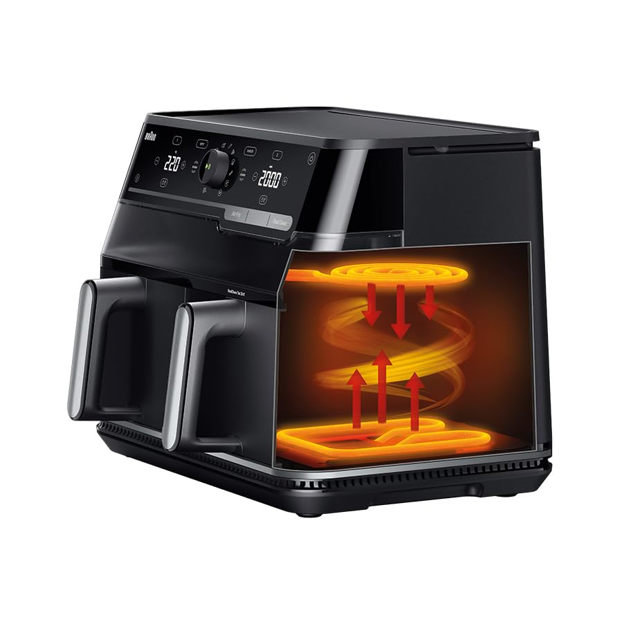 Braun TwinCook 5 frytkownica powietrzna 2 w 1 10 l (TB5053IBK)