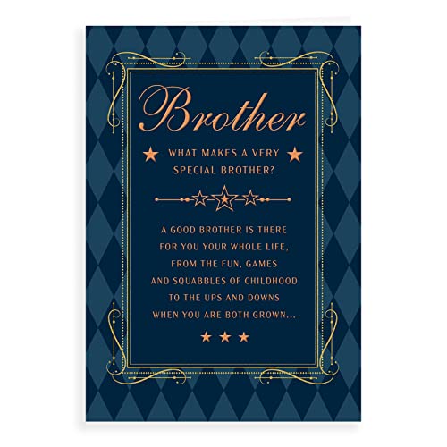 Klassiskt födelsedagskort bror – 23 x 15 cm – Regal Publishing