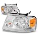 Ford F150 11th Gen Chrome Housing Amber Corner Headlight