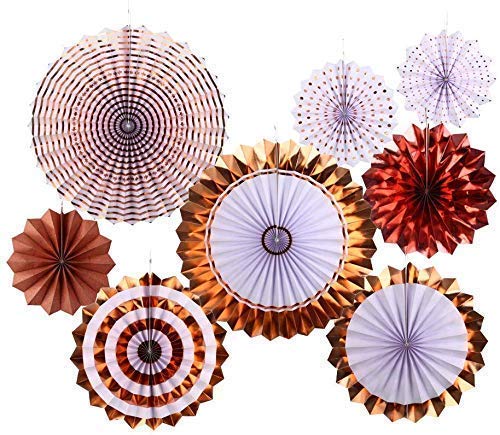 Rozi Decoration Paper Fan for Birthday, Wedding, Anniversary, Bachlorette, Valentine Set of 8 (Gold) (B08DP3CH5X) Amazon Price History, Amazon Price Tracker