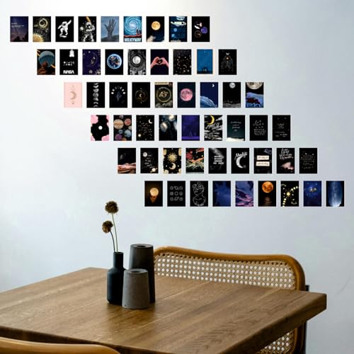 Image of SAW Space Posters - Pack of 54 | 4 x 6 Inches | Aesthetic Wall Art | Living Room, Bedroom, Office