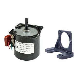 CHANCS 60KTYZ AC 110V 1.5RPM CW/CCW Permanent Magnet Synchronous Gear Motor with Motor Universal Mounting Fixed Bracket