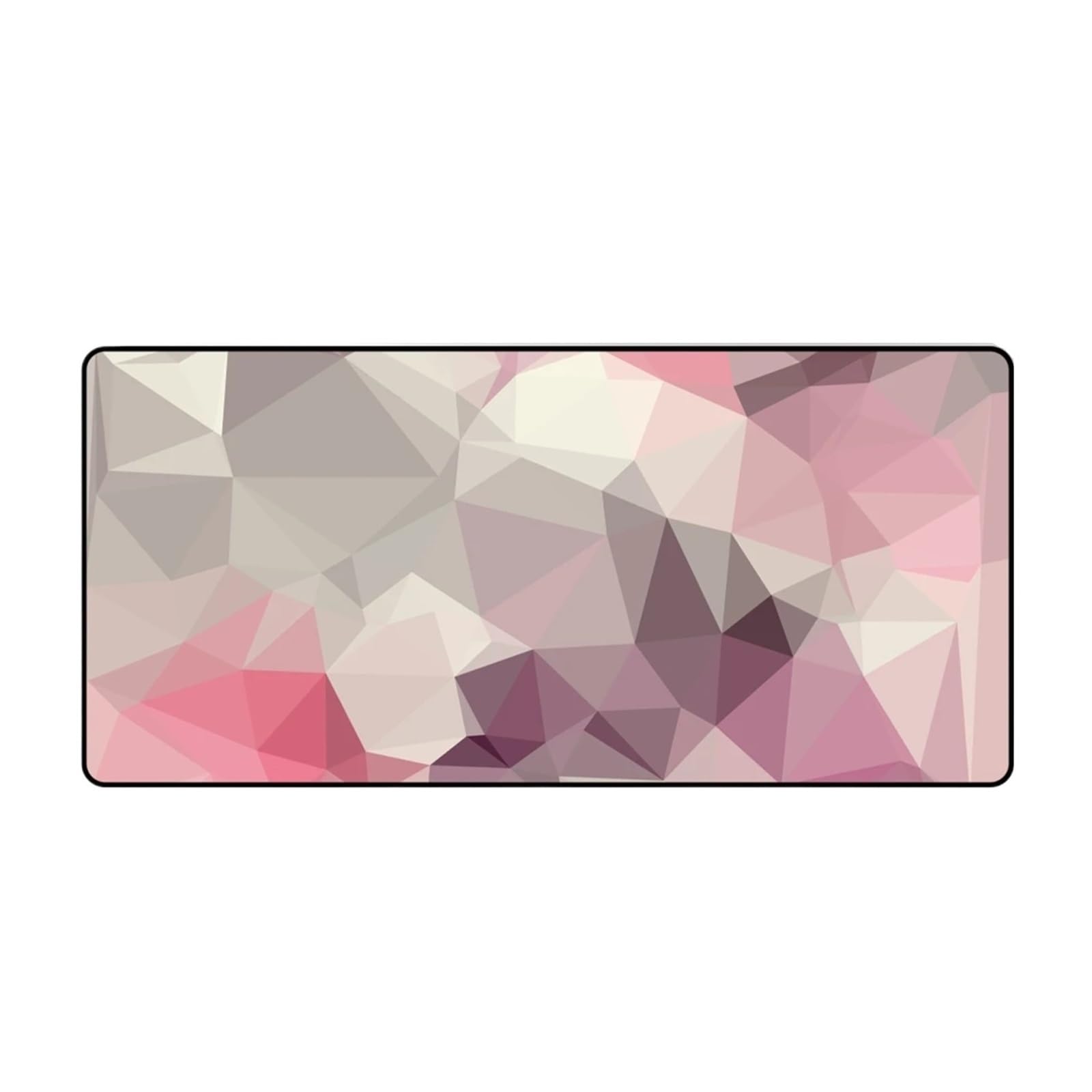 Mauspad, großes Schreibtischzubehör, rosa geometrische Figuren, Schreibtischunterlage, Computer-Mauspad, XXL-Büro-Deko-Schutzunterlage(400X900X5MM)