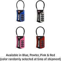 Vista 5 de Master Lock Set Your Own Combination TSA Approved Luggage Lock, Colors May Vary; 3 pk; 4697EC3