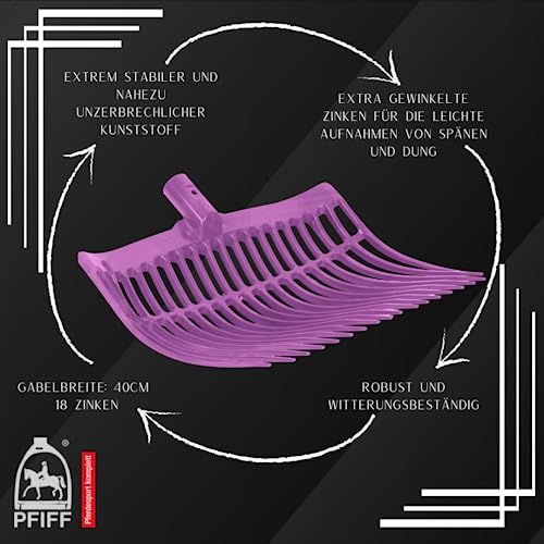 PFIFF Ersatz-Gabel für Schwedengabel, 40 cm breit, Lila